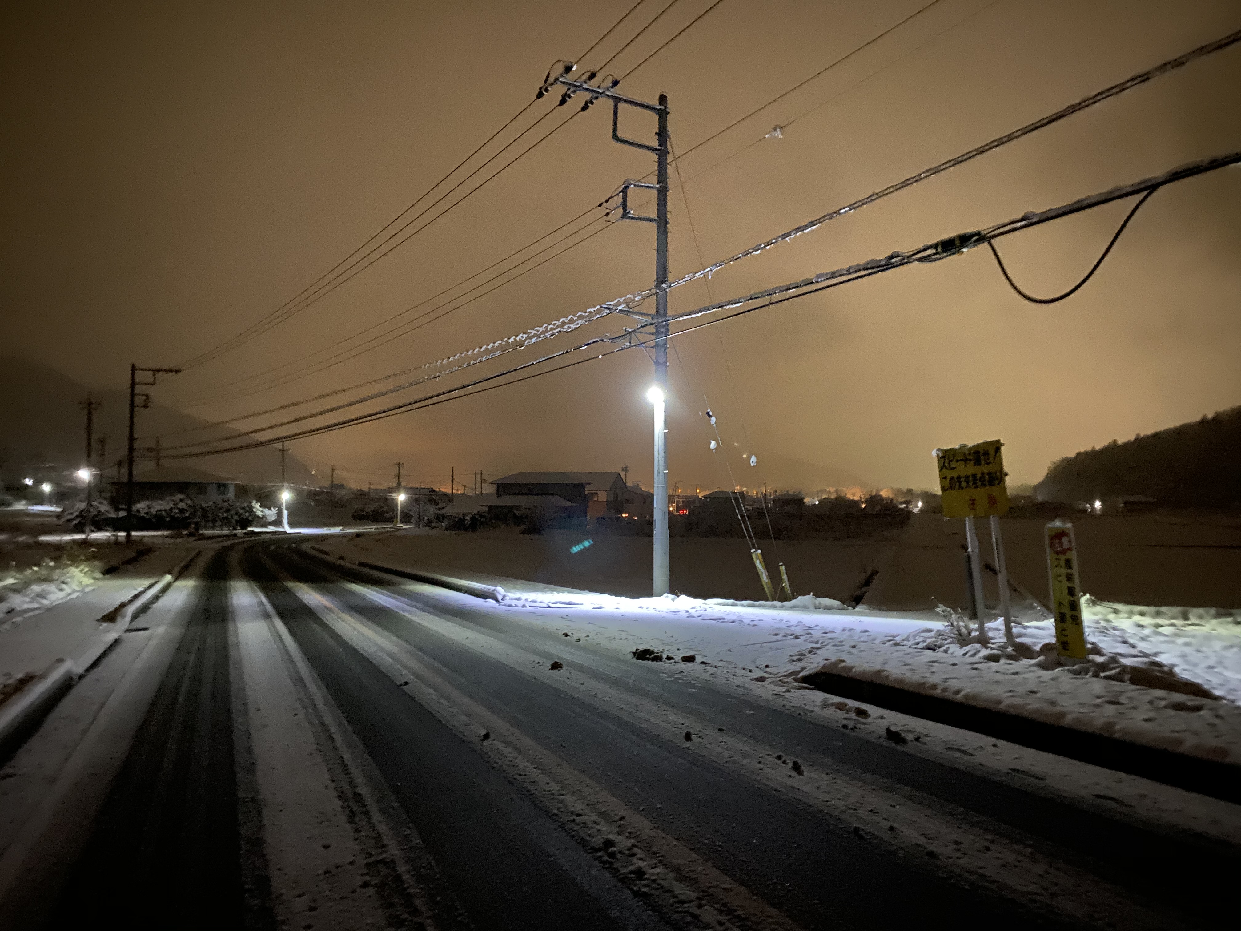 下雪的日本乡村（真的很美，原谅我的拍照技术）